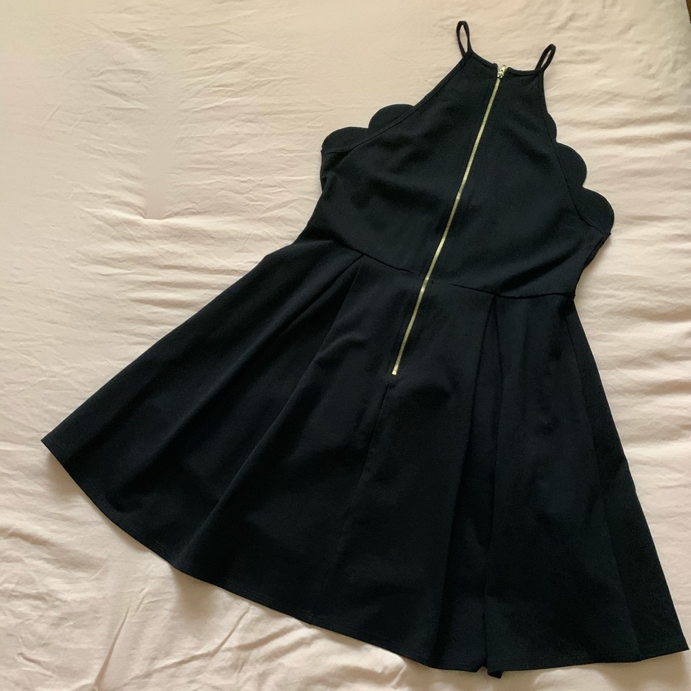 CR Scalloped Fit-and-Flare Dress - Picture 3 of 4